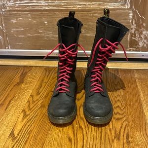 Black Size 3 Doc Martin Combat Boots